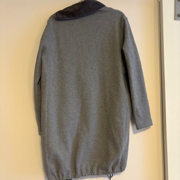 Fabiana Filippi Jersey Mid-Length Asymmetrical Coat size XXL - Picture 4 of 7